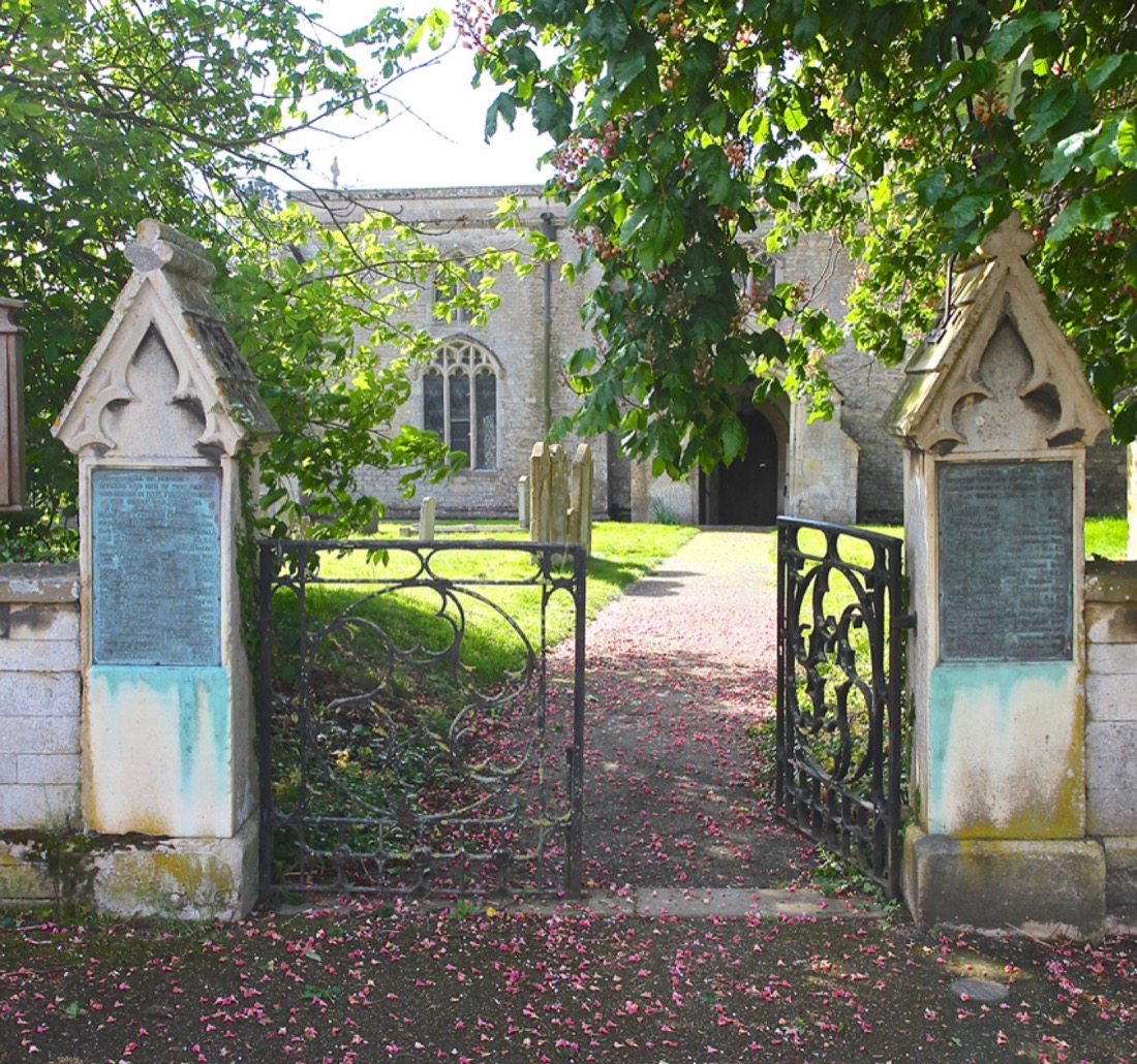 Tinwell War Memorial (All Saints' Church gates) in England | Rutland ...