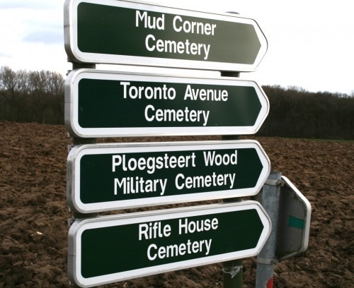 Mud Corner signs