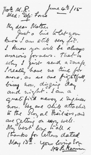 Nevinsons letter